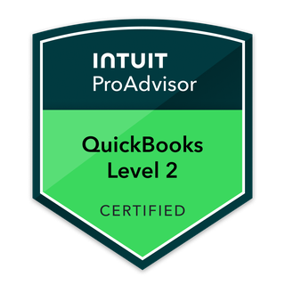QuickBooks ProAdvisor, Level 2 Certified badge